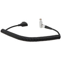 

CAMVATE Coiled D-Tap to Right-Angle 4-Pin Power Cable for Canon C200/C300 Mark II Camera