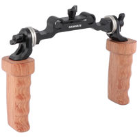 

CAMVATE Dual ARRI Rosette Wooden Handgrip with 15mm Railblock for DLSR Camera Shoulder Rig