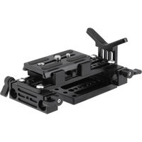 

CAMVATE Manfrotto Quick Release Plate Assembly with Double 15mm Rod Clamps and Y Shape Lens Support for DSLR Camera Shoulder Rig