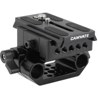 

CAMVATE Standard Manfrotto Quick Release Baseplate Assembly with 15mm Dual Rod Clamp Base
