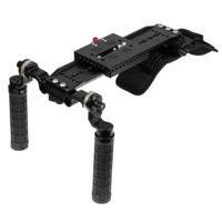 

CAMVATE Shoulder Mount Rig with ARRI 12" Dovetail Bridge Plate & 2x Rosette Handgrip for DSLR Camera, DV Camcorder