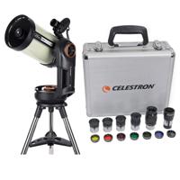 

Celestron NexStar Evolution 8 EdgeHD, Schmidt-Cassegrain Telescope with StarSense - with Deluxe Accessory Kit (5 Celestron Plossl Eyepieces, 1.25" Barlow Lens, 1.25" Filter Set, Accessory Carry Case