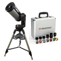 

Celestron NexStar Evolution 9.25 Schmidt-Cassegrain Telescope w/Integrated WiFi - w/Deluxe Accessory Kit (5 Celestron Plossl Eyepieces, 1.25" Barlow Lens, 1.25"Filter Set, Accessory Carry Case)