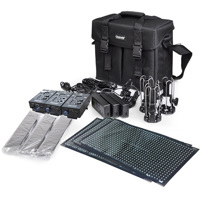 

Cineroid FL800 Flexible 800 LED 3-Light Set, Gold Mount