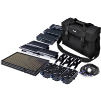 

Cineroid ML800 Metal 800 LED 3-Light Set, Gold Mount