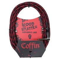 

Coffin Bloodsplatter Instrument Cable 10', Straight to Right Angle