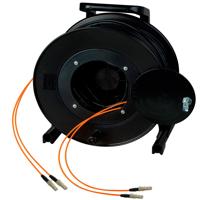 

Camplex 2-Channel LC Multimode Orange OM1 62.5 Micron Fiber Optic Tactical Snake Reel with LC Connector, 500'