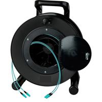 

Camplex 2-Channel LC Multimode Aqua OM3 Fiber Optic Tactical Snake with Cable Reel, 750'