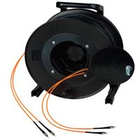 

Camplex 2-Channel ST Multimode Orange OM1 62.5 Micron Fiber Optic Tactical Snake Reel with ST Connector, 750'