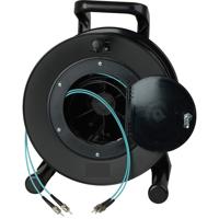 

Camplex 2-Channel ST Multimode Aqua OM3 Fiber Optic Tactical Snake Reel with ST Connector, 2000'