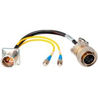 

Camplex 18" LEMO EDW to Duplex LC and 5-Pin Amp Power SMPTE Hybrid Fiber Optic Breakout Cable
