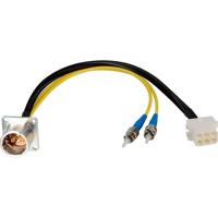 

Camplex 6" LEMO EDW to Duplex LC and 6-Pin AMP Reverse Gender Chassis Mount Inline SMPTE Hybrid Fiber Optic Breakout Cable