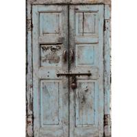 

Click Props Wooden Door Blue Backdrop, Medium