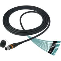 

Camplex 10' MTP/LC 0M3 Multimode 50/12 Fiber Micro Dist Plenum OM3 Breakout Cable