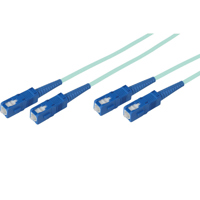 

Camplex 164' OM3 50/125 Multimode Duplex SC to SC Fiber Optic Patch Cable, 10-Gigabit Applications, Aqua