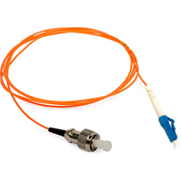 

Camplex 32.8' OM1 62/125 Multimode Duplex ST to LC Fiber Optic Patch Cable, Orange