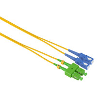 

Camplex 16.4' Singlemode Duplex APC SC to UPC SC Fiber Optic Adapter Cable, Yellow