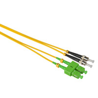 

Camplex 3.28' Singlemode Duplex APC SC to UPC ST Fiber Optic Adapter Cable, Yellow