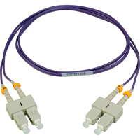 

Camplex 32.8' OM4 10/40/100G Multimode Duplex SC to SC Fiber Optic Patch Cable, Purple