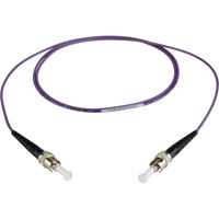 

Camplex 32.8' OM4 10/40/100G Multimode Duplex ST to ST Fiber Optic Patch Cable, Purple