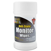 

Falcon Pre-moistened Canister of Anti-Static Monitor Wipes - 80 Wipes