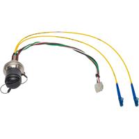 

Camplex 12" Male DRAGONFLY Chassis Mount to Duplex LC & 6-Pin Amp Internal Fiber Breakout Cable