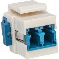 

Camplex CMX-KP-3002 Keystone Coupler Fiber Optic LC to LC Duplex Singlemode, Blue and White