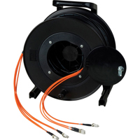 

Camplex 2000' 12-Channel OM1 LC Multimode 62.5 Micron Fiber Optic Tactical Snake Cable Reel, Orange
