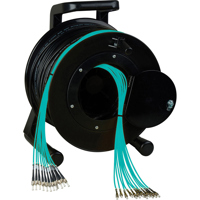 

Camplex 2000' 12-Channel OM3 LC Multimode 50 Micron Fiber Optic Tactical Snake Cable Reel, Aqua