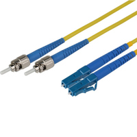 

Camplex 49.2' 9/125 Singlemode Duplex ST to LC Fiber Optic Patch Cable, Yellow