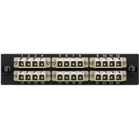 

Camplex CMX-MP24LCM 6 Port LC Quad 62.5 Multimode Fiber Adapter Plate Module with Phosphor Bronze Connectors, Beige