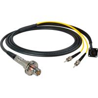 

Camplex 25' LEMO FMW to Duplex LC and 8-Pin Amp Reverse Gender Chassis Mount In-Line SMPTE Hybrid Fiber Optic Breakout Cable