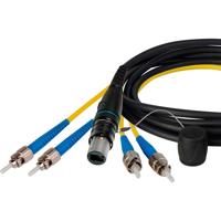 

Camplex OpticalCON QUAD to QUAD ST Multimode Fiber Optic Breakout Cable, 18"