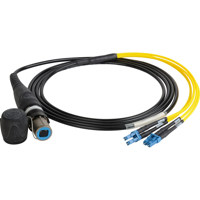 

Camplex 175' opticalCON QUAD to Quad LC Singlemode Fiber Optic Breakout Cable