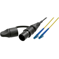 

Camplex 6' opticalCON LITE DUO to Dual LC Singlemode Fiber Optic Tactical Patch Cable