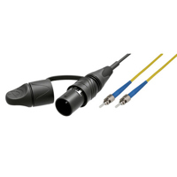 

Camplex 1' opticalCON LITE DUO to Dual ST Singlemode Fiber Optic Tactical Patch Cable