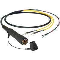 

Camplex 10' LEMO PUW to Duplex LC and Blunt Power Lead In-Line SMPTE Hybrid Fiber Optic Breakout Cable