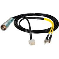 

Camplex LEMO PUW to Duplex ST Fiber & 6-Pin AMP Reverse Gender In-Line Fiber Optic Breakout Cable, 10'