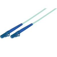 

Camplex 16.4' OM3 50/125 Multimode Simplex LC to LC Fiber Optic Patch Cable for 10-Gigabit Applications, Aqua