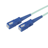 

Camplex 32.8' OM3 50/125 Multimode Simplex SC to SC Fiber Optic Patch Cable, 10-Gigbit Applications, Aqua