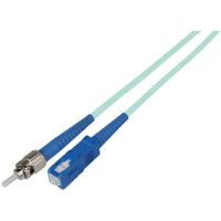 

Camplex OM3 5m (16.40') 50/125u 10-Gig Multimode Simplex ST to SC Fiber Optic Patch Cable, Aqua