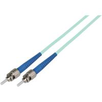 

Camplex OM3 3m (9.84') 50/125u 10-Gig Multimode Simplex ST to ST Fiber Optic Patch Cable, Aqua