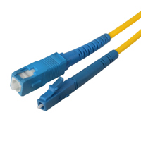 

Camplex 13.1' 9/125 Singlemode Simplex LC to SC Fiber Optic Patch Cable, Yellow