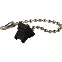 

Camplex SC Fiber Connector Metal Dust Cap with Metal Chain for Chassis, 50-Pack