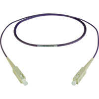 

Camplex 16.4' OM4 10/40/100G Multimode Simplex SC to SC Fiber Optic Patch Cable, Purple