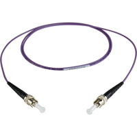 

Camplex 32.8' OM4 10/40/100G Multimode Simplex ST to ST Fiber Optic Patch Cable, Purple
