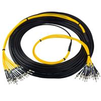 

Camplex 1250' 12-Channel OM3 Single Mode Fiber Optic Tactical Snake Cable with LC Connector