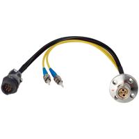 

Camplex 12" / 30.48cm LEMO FXW to Duplex LC and 8-Pin AMP Reverse Gender Inline Fiber Breakout Cable