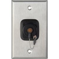 

Camplex 1-Gang Stainless Steel Wall Plate with OpticalCON QUAD Fiber Optic & Dust Cap
