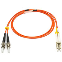 

Camplex 32.8' OM1 62/125 Multimode Duplex ST to LC Armored Fiber Optic Patch Cable, Orange